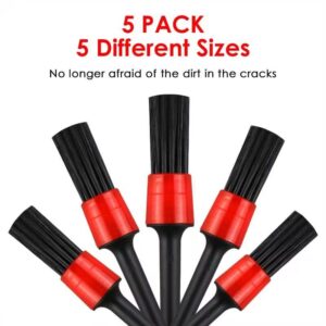 CAR DETAILING INTERIOR & EXTERIOR CLEANING BRUSH – 5PCS/SET