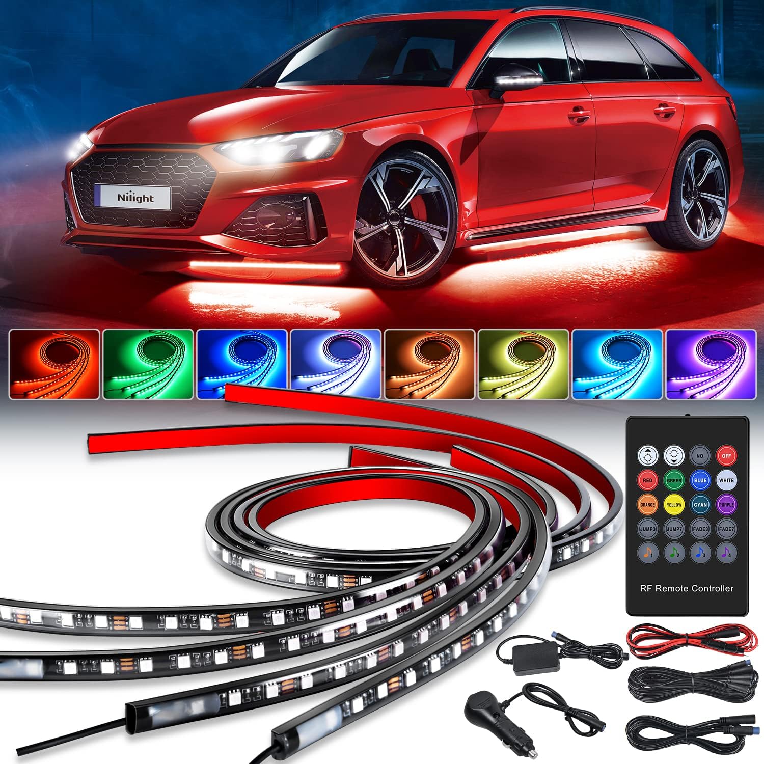 CAR UNDERGLOW LIGHTS RGB (REMOTE CONTROL) 12V