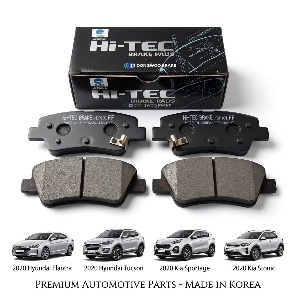 REAR BRAKE PADS FOR KIA SPORTAGE (2019-2025) / KIA STONIC (2021-2026) / HYUNDAI TUCSON (2020-2025) / HYUNDAI ELANTRA (2021-2025)-Hi-TECH KOREA