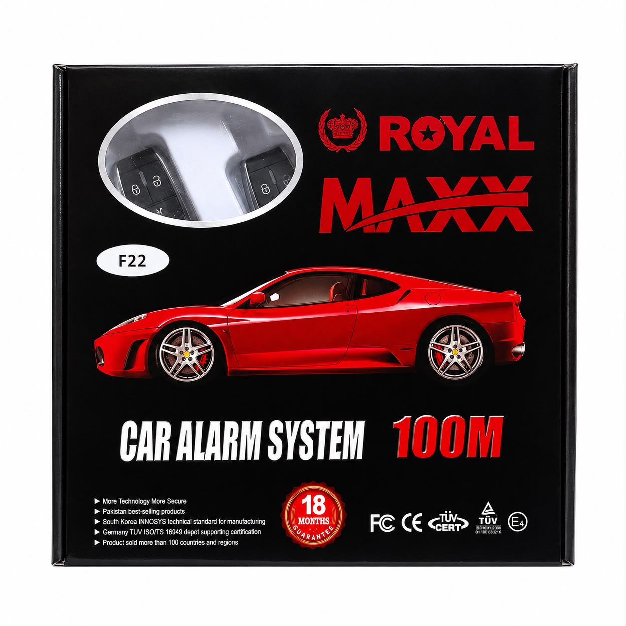 ROYAL MAXX FULL KIT CAR ALARM SYSTEM F22 - Image 2