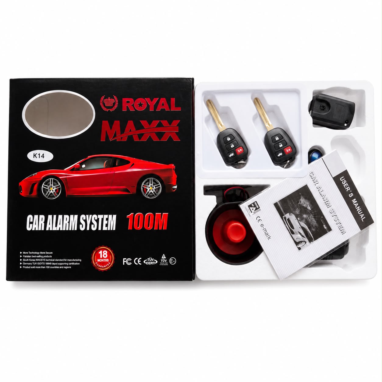 ROYAL MAXX FULL KIT CAR ALARM SYSTEM K14
