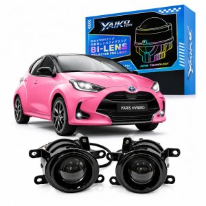 YAIKO TECH BI-LENS PROJECTOR LED FOG LAMPS FOR TOYOTA YARIS HATCHBACK (2021-ON)-3 IN 1 COLOR