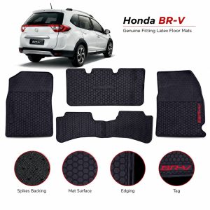 LATEX RUBBER MATS FOR HONDA BRV (2017-2026)