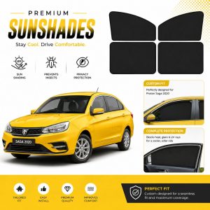PREMIUM SUNSHADES FOR PROTON SAGA (2021-ON)-FOLDABLE