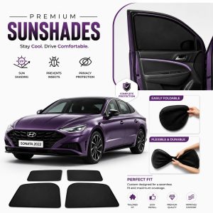 PREMIUM SUNSHADES FOR HYUNDAI SONATA (2021-ON)-FOLDABLE