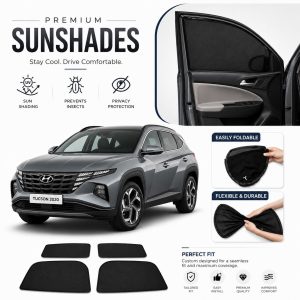 PREMIUM SUNSHADES FOR HYUNDAI TUCSON (2025-ON)-FOLDABLE